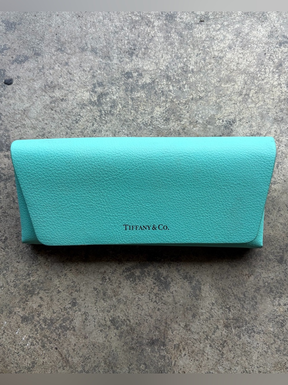 Tiffany & Co. turquoise leather clutch case
